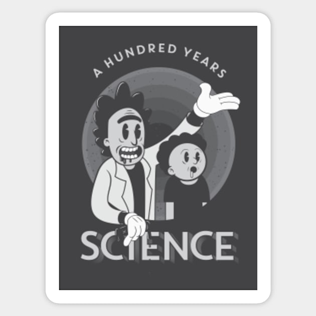 100 Years Science Sticker by andbloom